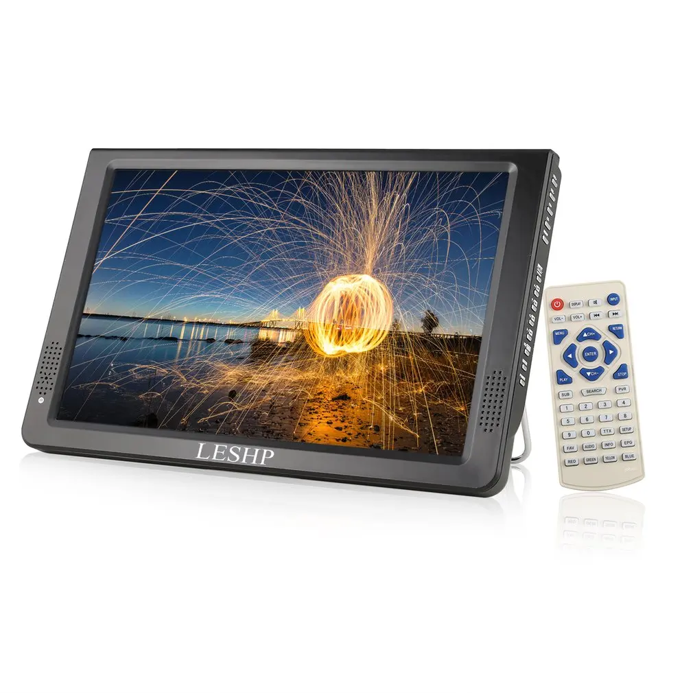 

LESHP Portable D12-DVBT-2 Multimedia Player LCD Display with Digital TV Tuner 12.1 inch Monitor LED Panel Driver HD USB/TF