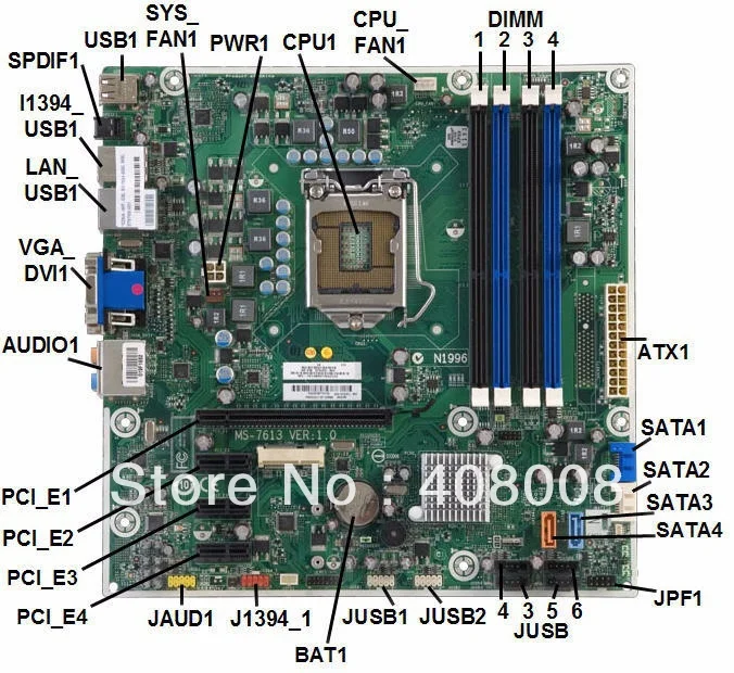 motherboard Renewed HP 614494-001 System board Iona - With Intel H57 chipset motherboard Renewed HP 614494-001 System board Iona - With Intel H57 chipset