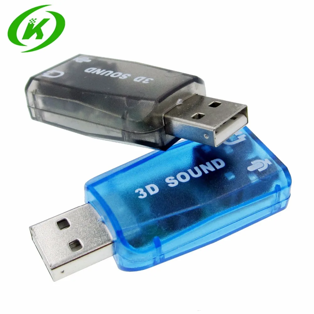 Чипсет CM108 с USB 2 0 на 3D звуковую карту АДАПТЕР ВИРТУАЛЬНОЙ звуковой карты 5 1