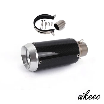 

Universal Motorcycle Exhaust Pipe Muffler Pipe Carbon Fiber Aluminum Stainless Steel 51MM For Yamaha YZF R3 R6 R25