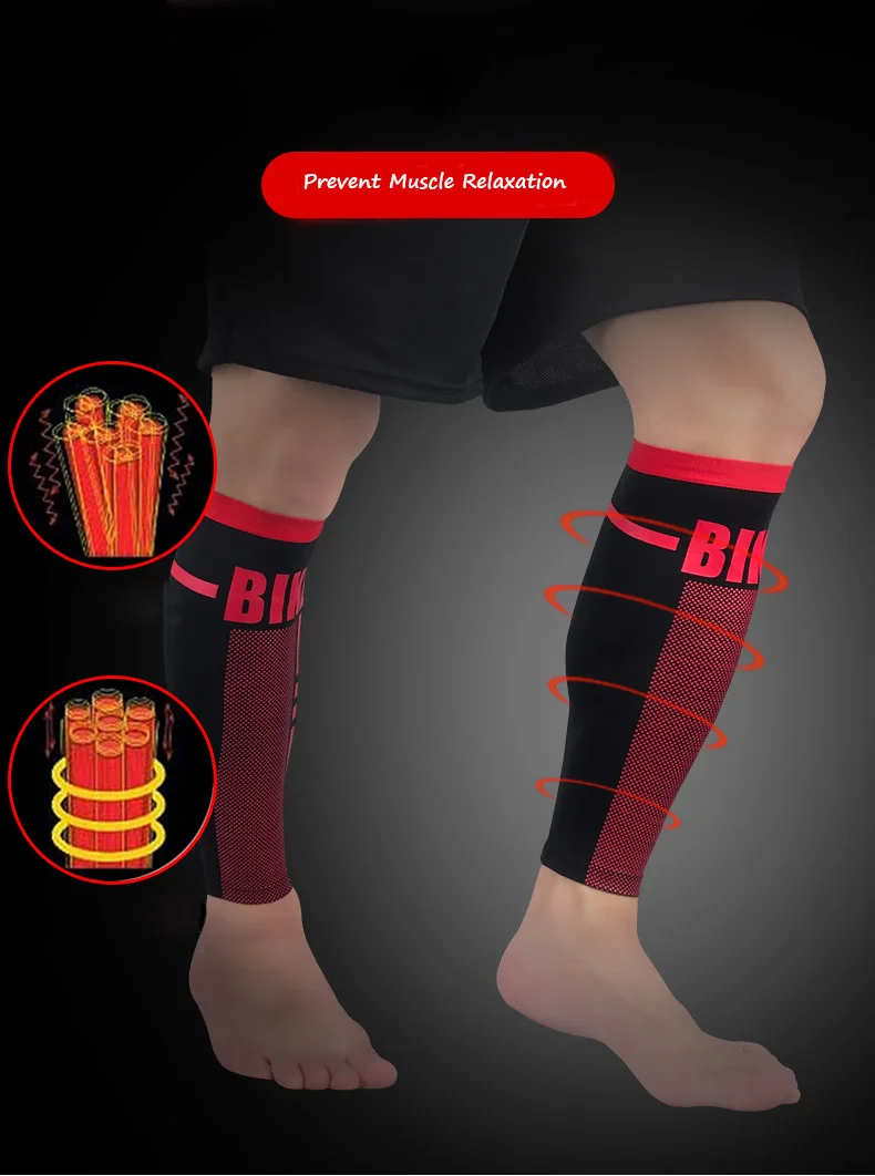 1 шт функциональное компрессионное гетры щитки велоспорт нога рукав Для мужчин Для женщин бег Футбол, Баскетбол, спорт поддержка икр
