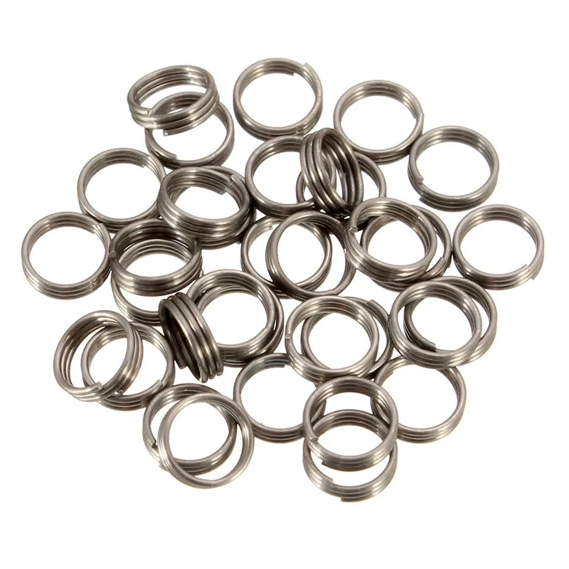 50Pcs/lot Stainless Steel Stems/Flights Grip Springs Round Rings Pack Set Professional Dart