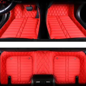 

Car Believe Genuine Leather car floor Foot mat For volvo xc90 s60 v40 s40 xc60 c30 s80 v50 xc70 accessories styling rugs