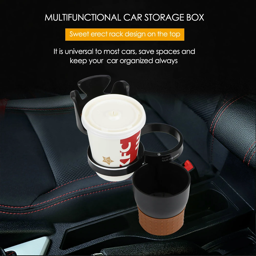 

Car-styling MultiFunction Car Organizer Auto Sunglasses Drink Cup Holder Car Phone Holder for Coins Keys Phone Stand Storage Box