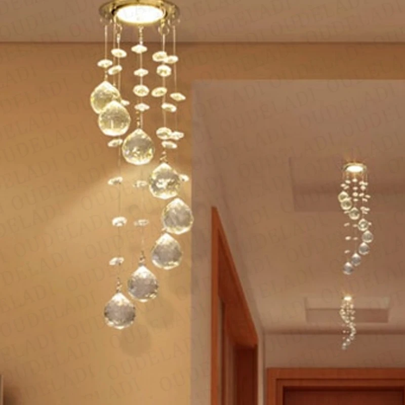  Modern New Suspension Hanging Crystal LED 3W Ceiling Lights decorative aisle walk indoor living roo - 32947950859