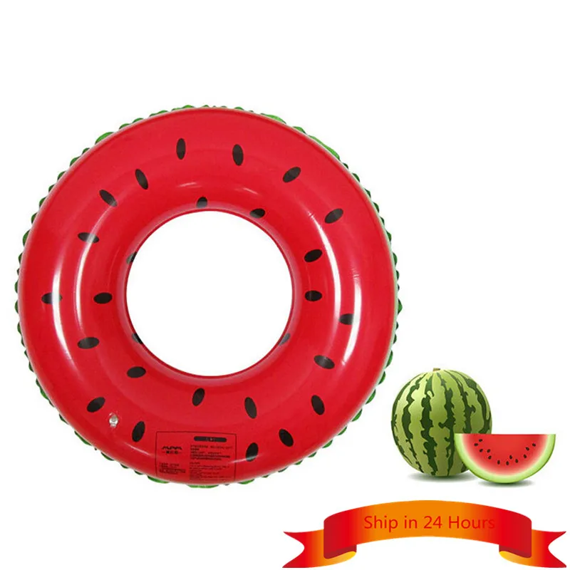 

Fruit Style Watermelon Painting Adult / Child Thicken PVC Swimming Ring Floating Rings Kids Inflatable Swiming Laps