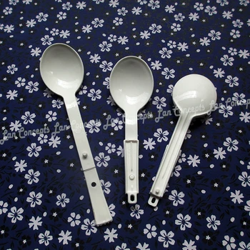 

100pcs/lot 3 gram foldable HDPE Measuring Spoon 3g Plastic Scoop - 12 x 3cm white free shipping