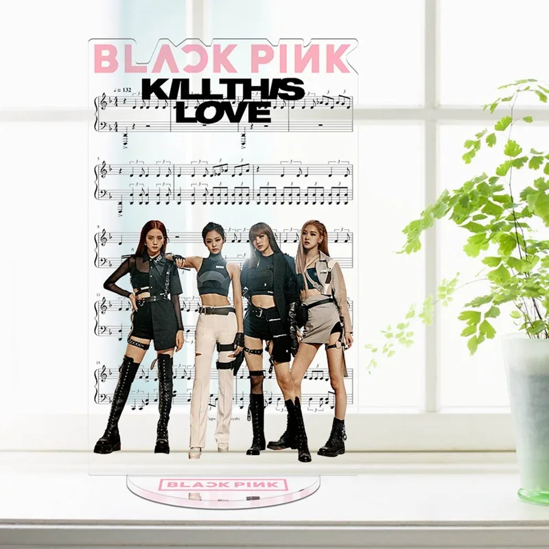 Kpop Blackpink альбом KILL THIS LOVE акриловый стенд фигурка акриловый гуманоид лицензирование стоящее действие для фанатов подарок