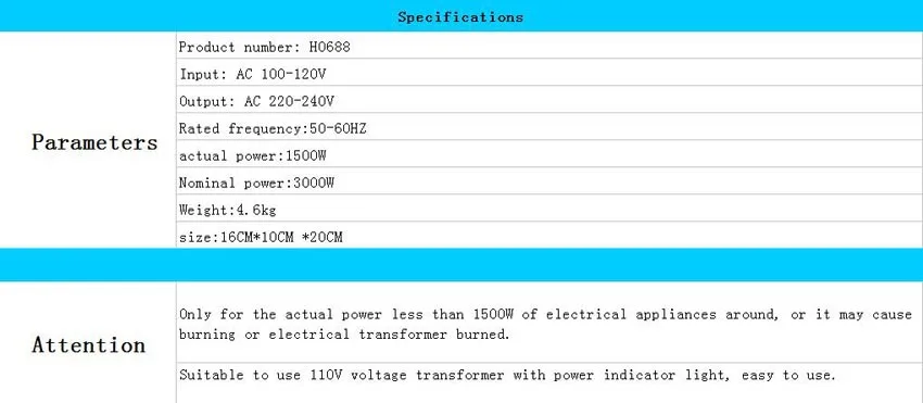 w a 220v (ou 220v a 110v)