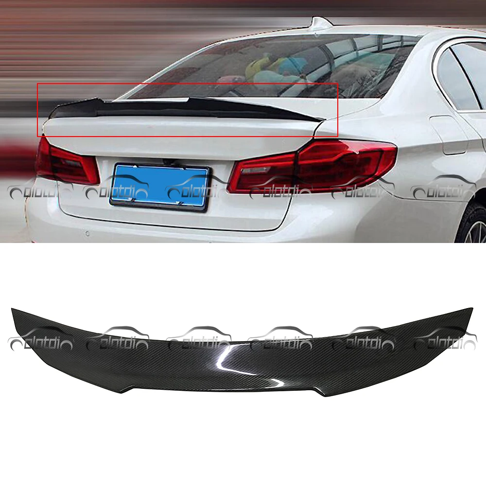 

PSM Style Carbon Fiber Rear Trunk Lip Boot Spoiler Splitter for BMW E90 3 Series