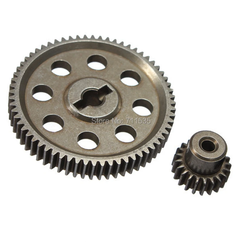 

11184 Metal Diff Main Gear 64T 11181 Motor Pinion Gears 21T Truck 1/10 RC Parts HSP BRONTOSAURUS Himoto Amax Redcat Exceed 94111