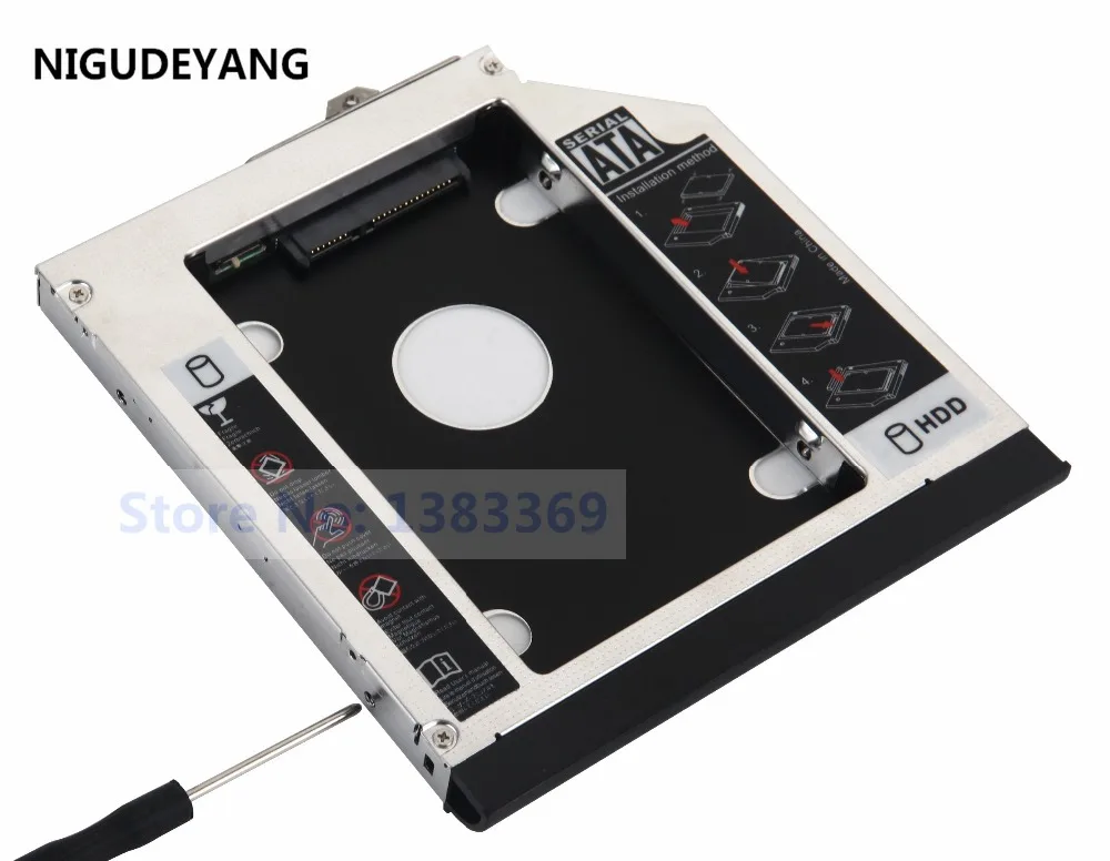 베젤 + 브래킷 포함 HP EliteBook 6930p 8440p 8530p 8540p 노트북 PC 용, 2nd HDD SSD SATA 하드 드라이브 캐디 어댑터