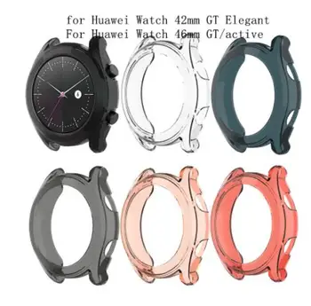 

200pcs TPU Protector Bumper Watch Frame Case Cover for Huawei Watch GT /Active 46mm / 42mm Elegant SmartWatch Scratch-proof case
