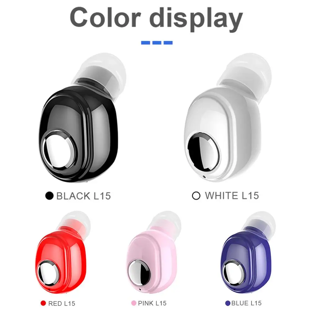 Мини наушники вкладыши L15 Bluetooth 5 0 Hi Fi Спортивная беспроводная гарнитура с