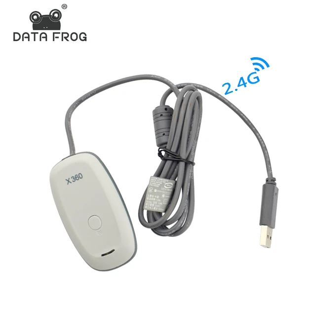 Special Price Data Frog USB PC Wireless Gaming Receiver For Xbox 360 Controller For Microsoft XBO X360 Gaming Adapter For Windows XP/Vista/7/8