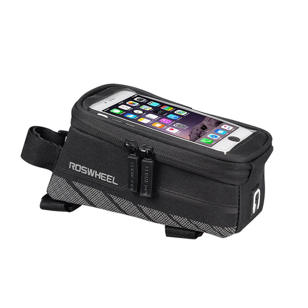 

Hign Quality Creative Practical Cycling Sports Goods Bicycle Front Beam 5.7-Inch Touch Screen Mobile Phone Bag Drop shipping!