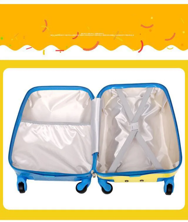 Cartoon Kids Travel Trolley Bags Suitcase for Kids Children Luggage Suitcase Rolling Case Travel Bag on Wheels Suitcase