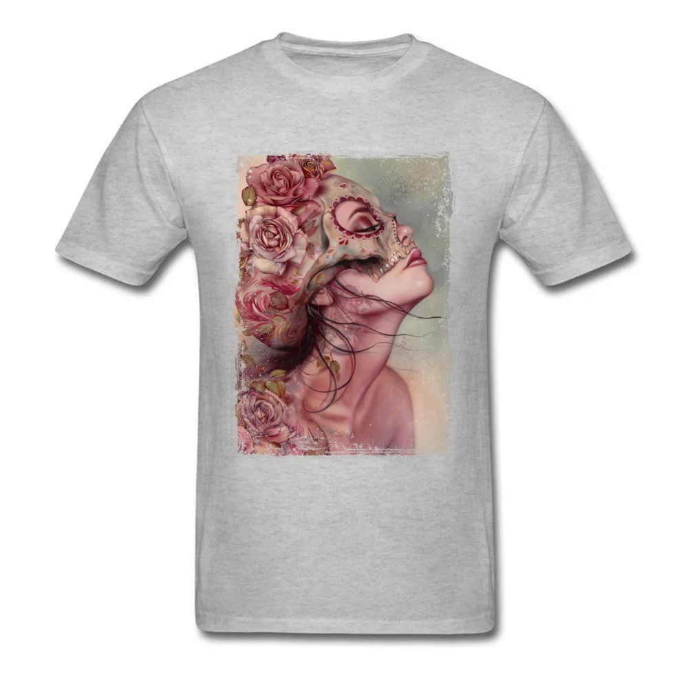 Summer AfterDeath Tshirts Retro Fall Short Sleeve O-Neck Tops & Tees 100% Cotton Male Casual Tops & Tees Top Quality AfterDeath grey