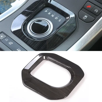 

Black Wood Grain ABS Plastic Gear Shift Frame Cover Trim For Land Rover Range Rover Evoque 2014-2017 Car Accessories