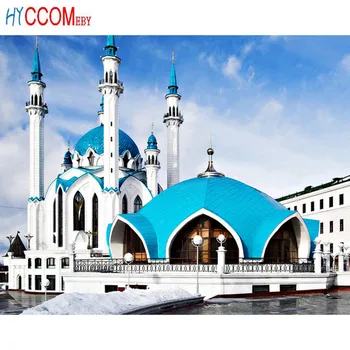 

Islam Muslim Kul Sharif Mosque Religion DIY Diamond Painting Full Pasted Cross Stitch Of Diamonds Embroidery Mosaic For Decor