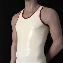 Латекс Жилет Топ Латекс Сексуальные Костюмы Для Мужчин