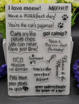 

Common words Clear Silicone Rubber Stamp for DIY scrapbooking/photo album Decorative craft A98