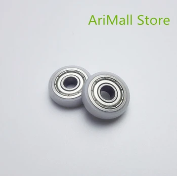 

5pcs R 4*14*4mm arc sphere pulley bearing rubber nylon/ POM / plastic instrument door window small wheel