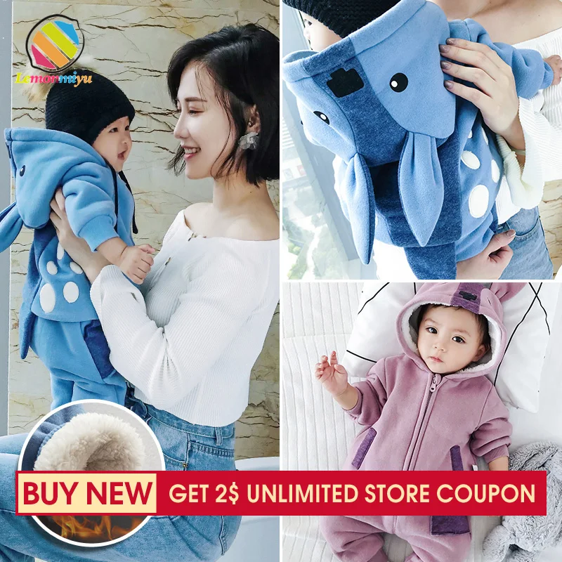 

Lemonmiyu Baby Girl Boy Newborn Clothes Cute Cartoon Warm Baby Boys 2pcs Outfits Cotton Hooded Infant Unisex Long Sleeve Suits