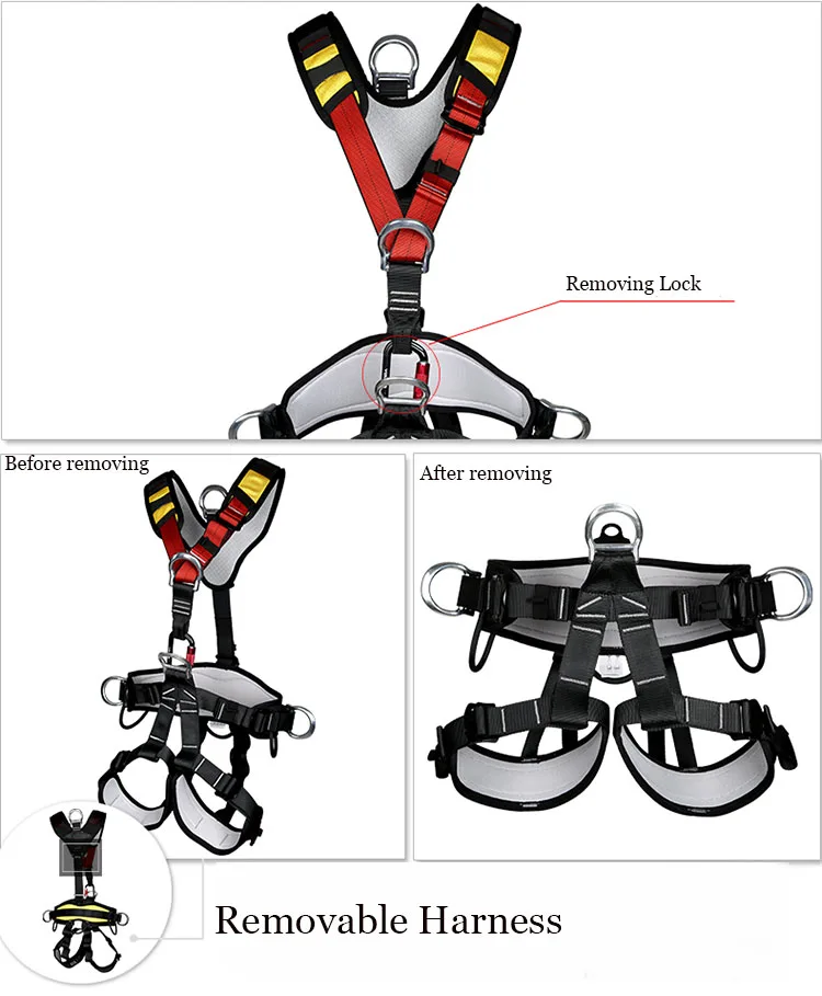Ремень безопасности для тела для работы на большой высоте скалолазание спасательные ремни безопасности тела удобные безопасные скалолазание оборудование