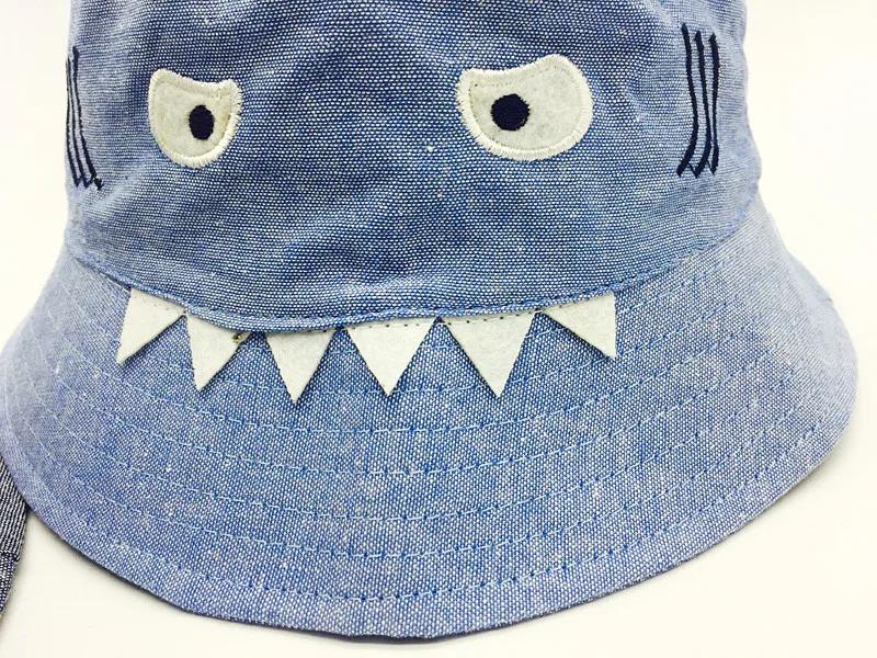 Детская шапка для маленьких мальчиков и девочек, Детская осенняя Кепка с принтом акулы из мультфильма, аксессуары для фотосессии, летняя шапка