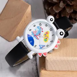 2019 KDM красивые детские часы милые дети мальчики часы мультфильм Динозавр водонепроницаемый натуральная кожа детские наручные часы