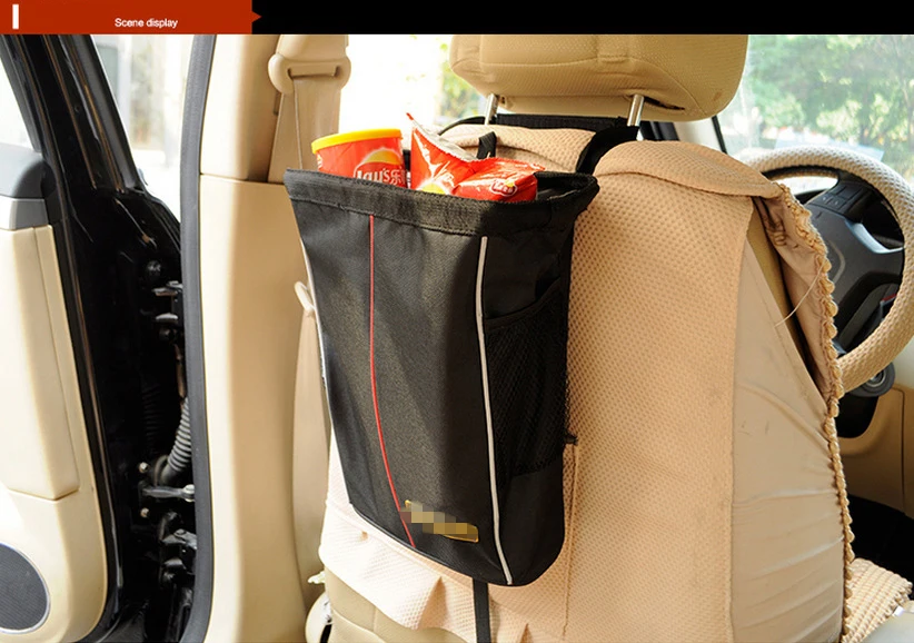 

New car styling Car Covers Seat Storage bag Waterproof Folding Oxford Car Seat Back Hanging Organizer For Children Trash Snack