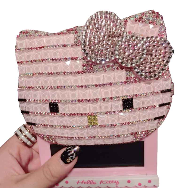 

1pcs Rhinestone Studded Diamond Drill KT with Voice Rhinestone Calculator Hello Kitty Calculator