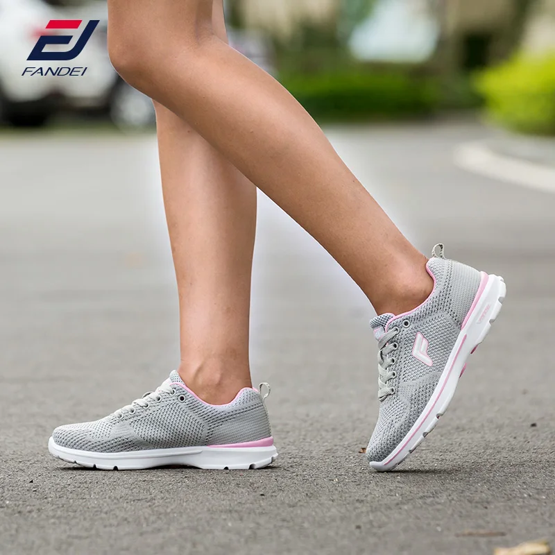 FANDEI Primavera de 2017 zapatillas de deporte de las mujeres de malla transpirable zapatos para correr de mujer amortiguación deporte Zapatos de mujer zapatillas de mujer deporte
