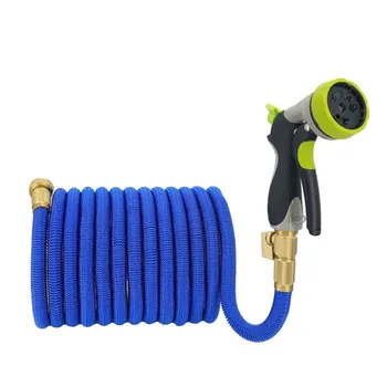 

Garden Watering Hose Expansion Magic 3 Times Telescopic Hose flexible High Pressure Car Wash Hose Water Gun Set For the garden