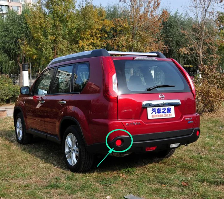 Для NISSAN X-TRAIL X TRAIL, T31 2008 2009 2010 2011 2012 2013 Хром Лампа заднего противотуманного фонаря накладка аксессуар для противотуманных фар