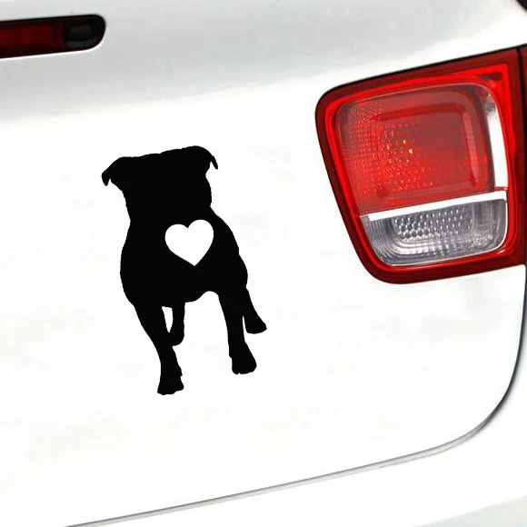 Bulldog Love Car Sticker Vinyl Car Packaging Accessories Product Decoration Decal Animal