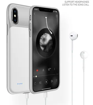 

Slim Silicone Shockproof Battery Case For Iphone Xs Max Power Bank Charger Case For Iphone Xr X Xs Battery Charging Back Cover
