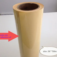 3"* 50 м рулон двухсторонний прозрачный клей для 3D растра