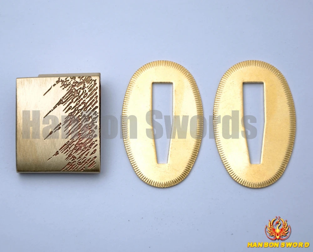 

Brass Blade Collor Habaki & Seppa For Japanese High Quality Metal Swords Fittings H09