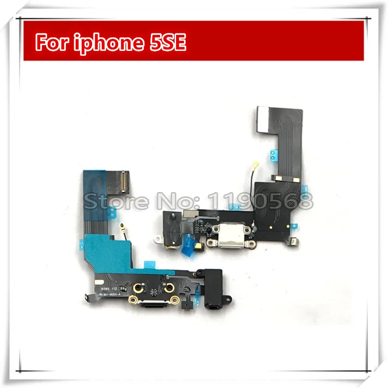 20 шт./лот Белый Черный для iphone SE 5SE Зарядное Устройство Dock USB Порт зарядки Разъем Flex