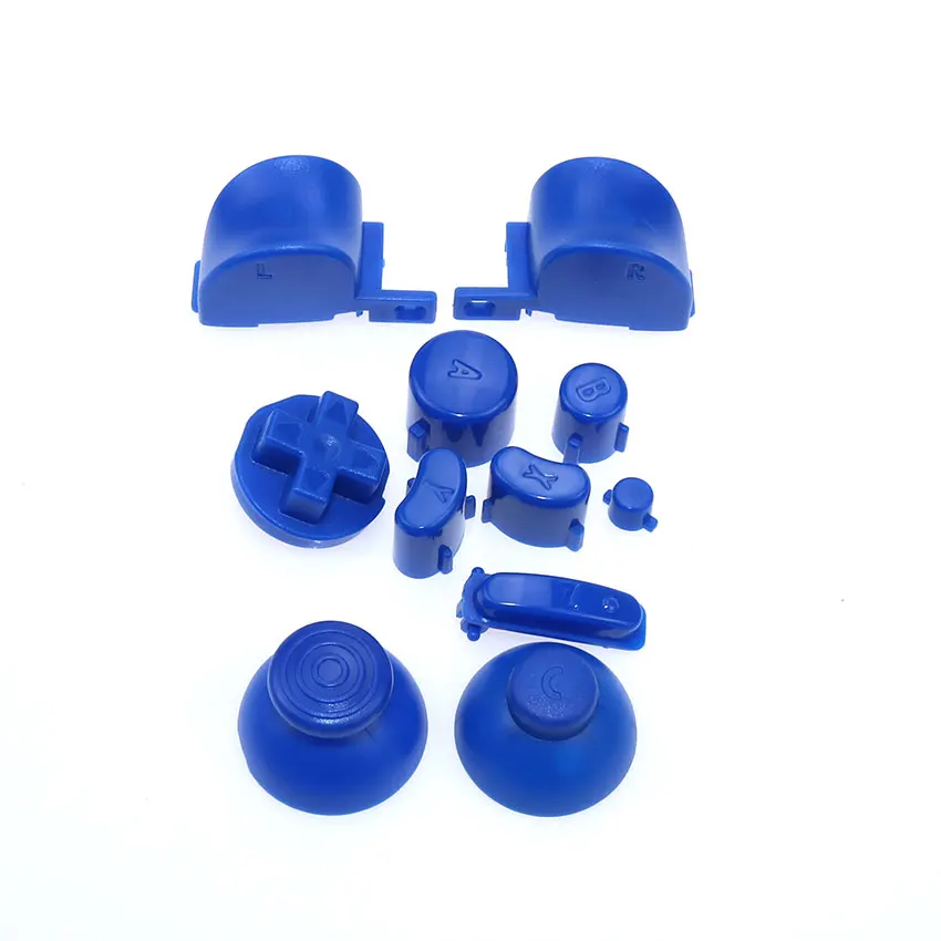 cltgxdd 1set Analog Stick Cap Buttons Keypads Y X A B Z Buttons for Nintend Gamecube controller- Joystick - Цвет: Blue