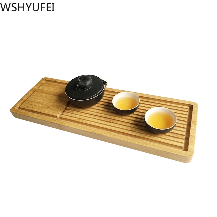 

Simple bamboo dry foam tea tray household rectangular kung fu small tea tray Chinese bamboo tea tray small tea table tea tray