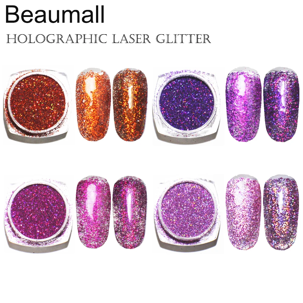 

2g/pot ,0.2mm (1/128 008) Holographic Glitter Laser Powders Chrome Pigments Glitters Dusts For Nail, Tattoo Art,Make Up.