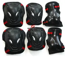 Roller Skates Skateboarding Skiing Wrist Knee Elbow Protector Set Adult Kids KneePads Protection 6 in1 Set Sports Safety Guard