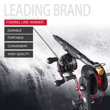 Катушка для намотки рыболовной лески, катушка для намотки, Портативная Алюминиевая катушка для намотки рыболовной лески