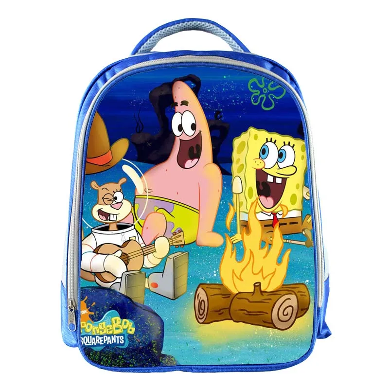 Spongebob mochila meninos meninas dos desenhos animados