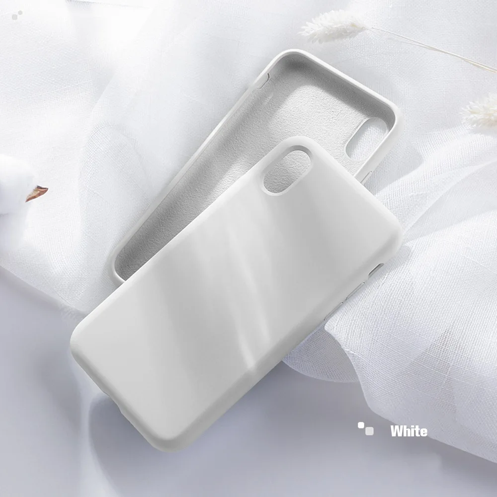 Чехол для телефона для iPhone 7 чехол силиконовый чехол для iPhone 11 Pro XS Max чехол для iPhone 7 8 6 6S Plus X XR 8plus Coque - Цвет: White