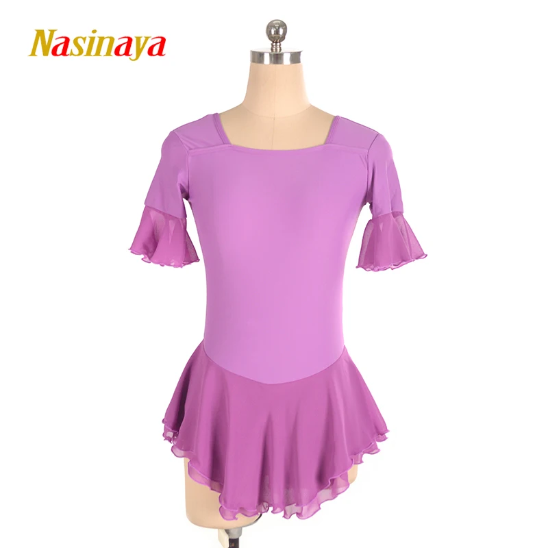 

Nasinaya Figure Skating Dress Customized Competition Ice Skating Skirt for Girl Women Kids Patinaje Gymnastics Performance 227