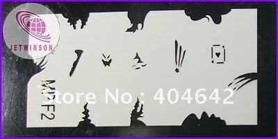 

30 pcs / lot AIRBRUSH ACRYLIC STENCILS TEMPLATE DRAWING TATTOO FOR NAIL ART PAINT BRUSH TOOLS MANICURE